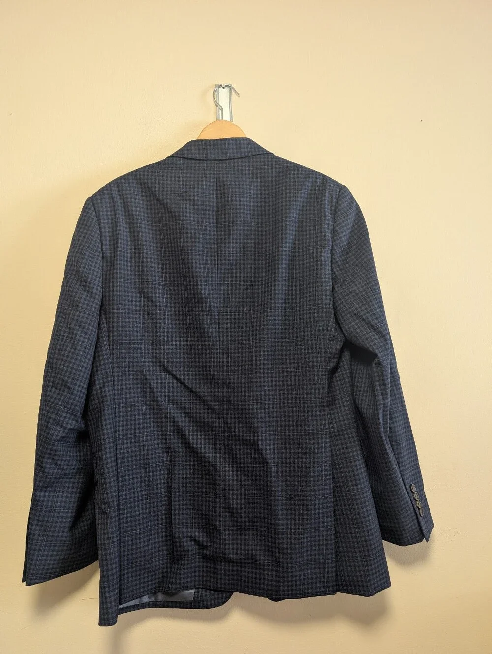 Brooks Brothers Regent Fit Blue Plaid Wool Sport Coat Blazer 44R